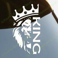 JuYouHui Exterior Accessories Decal Lion with A Crown King Vinyl Car Sticker Decors on Car Body Bumper Rear Window Laptop