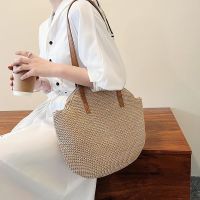 --238812Womens bag☈▨ Red envelope bag woman restoring ancient ways the new 2023 spring high-capacity grass hand woven bag seaside on the bill of lading shoulder bag