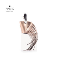 [ NASHA MADE IN MARS ] Baby Wasser Fringe | Copper กระเป๋าจิ๋วทรงตะกร้าหนังวัวพู่ยาว