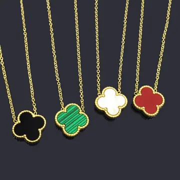 Simply Sophisticated Reversible Four Leaf Clover Necklace