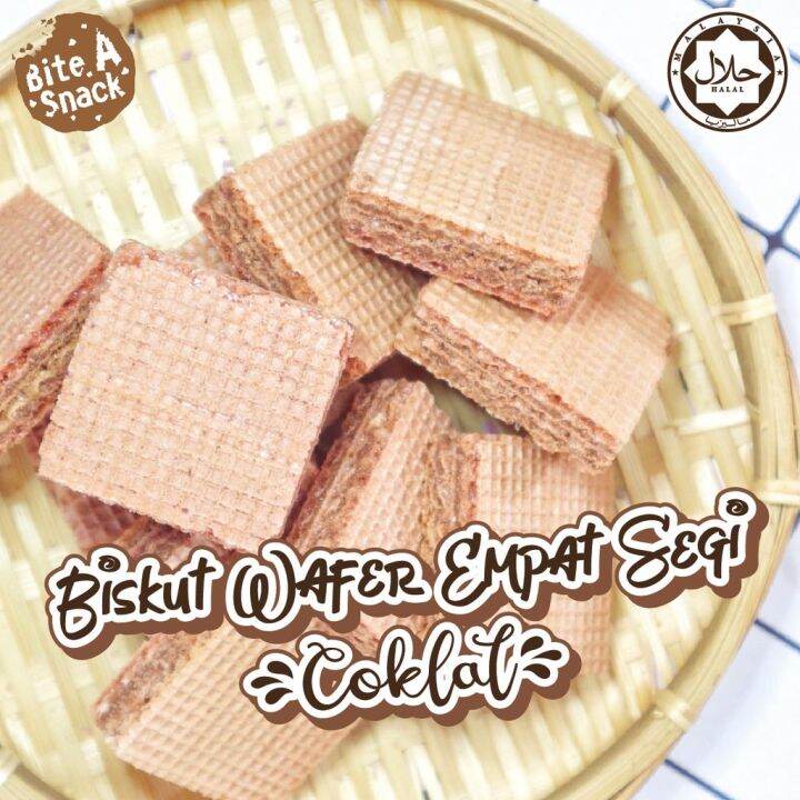 Halal🌟biskut Wafer Empat Segi Coklat Square Wafer Biscuits