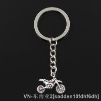 Fashion 30mm Key Ring Metal Key Chain Keychain Jewelry Antique Silver Color Plated Motorcycle Motorcross 17x23mm Pendant