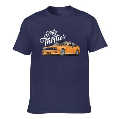 Dirty Thirties Germany Classic Car E30 Fans Tribute Mens Short Sleeve T-Shirt