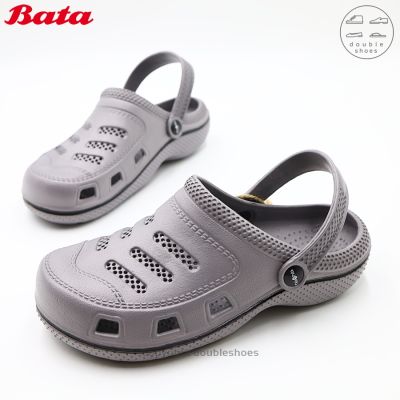 Bata PataPata รองเท้าแตะหัวโต ทรงยอดฮิต วัสดุนุ่ม เบาพิเศษ สีเทา รุ่น 862-2211 ไซส์ 6-10 (40-45)