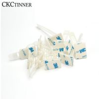 10 pcs CL-1 CL-2 CL-3 Cable Clips Self Adhesive Mount Wire Clamp Line Tie Fixed Adjustable Fasten Organizer Holder White Black