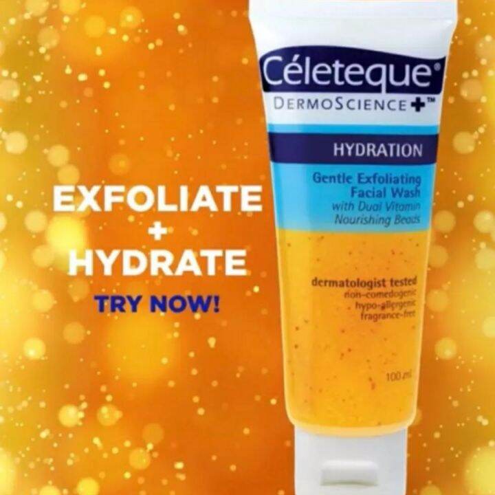 Celeteque Dermoscience Hydration Gentle Exfoliating Facial Wash 100ml Lazada PH