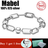 Hot Sale pando Bracelet Orginal 100 925 Sterling Silver Snake Chain Bangle Fit Bead Charms DIY high quality Jewelry for Women