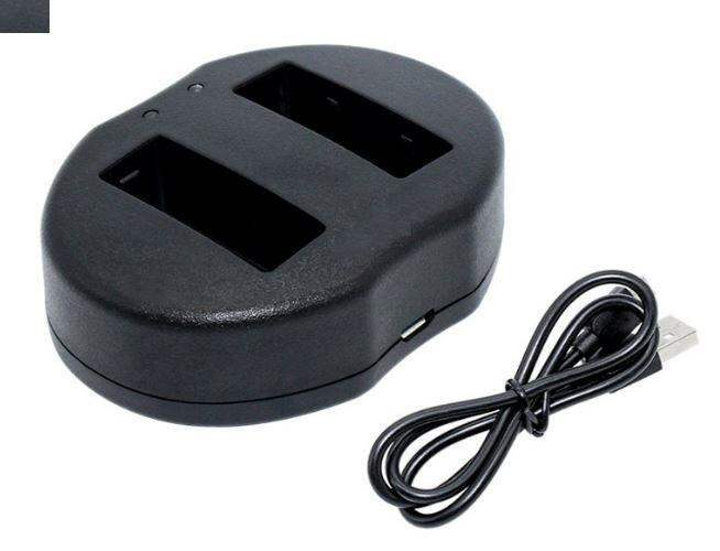 Caricatore Per Batterie Olympus BLS-1, BLS-5, BLS-50 E Fuji NP-140 - Doppia Alimentazione Auto/rete