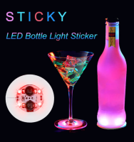 1-20PCS LED Coasters Luminous Colorful 3Modes Light Up Coaster Bar Party Wine Liquor Bottle Cup Mat Atmosphere Lights Decoration