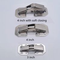 Hinge 90 Degree Not Drilling Hole Cabinet Door Soft Closing Hydraulic Buffer Furniture Hardware