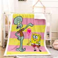 Octopus brother gear sponge-bob 3D worm Plush Fleece Blanket picnic sofa