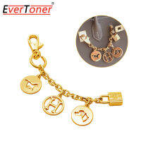 ตกแต่งกระเป๋า EverToner พวงกุญแจกระเป๋าถือผู้หญิงจี้โซ่โลหะ