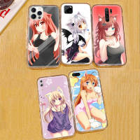 โปร่งใส เคสโทรศัพท์ หรับ OPPO Reno 2F 4F 5 2Z 4 5Z 8T Reno 6 6Z 8 5F F9 2 F7 Pro Lite Protective ปก Cat Girl