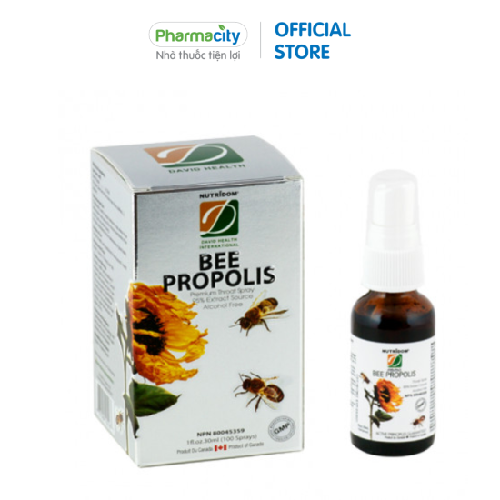 Xịt keo ong david health bee propolis hỗ trợ kháng khuẩn - ảnh sản phẩm 1