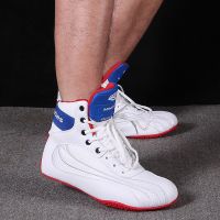 Professional Boxing Shoes for Men Women Breathable Wrestling Shoes High-top Training Sneakers Wrestling Shoes Plus Size 36-46