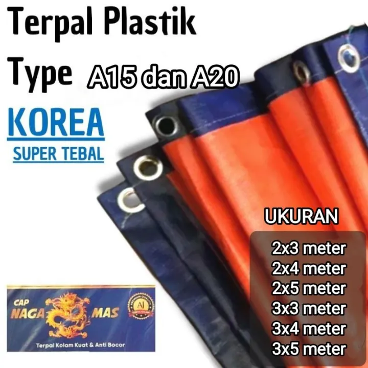 Terpal Plastik Lembaran Super Tebal A Dan A Ukuran X X X X X X Meter Lazada