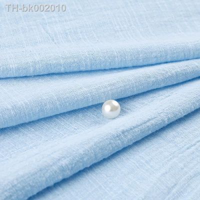 ✈▥❃ Soft Linen Cotton Fabric Organic Material Pure Natural Flax Fabrics For Sewing Dress Patchwork by the Meter 50X130cm