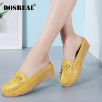 DOSREAL ผู้หญิงรองเท้าผู้หญิงรองเท้าหนังแท้รองเท้าขายร้อน loafers บัลเล่ต์แบนรองเท้า