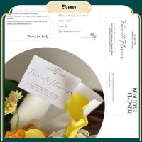 EILEEN ชุดวันวาเลนไทน์การ์ดพรินเตอร์ลายดอกไม้การ์ดต้อนรับช่อดอกไม้ตกแต่งสำหรับคนรักอุปกรณ์ตกแต่ง20ชิ้น