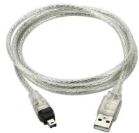 สาย USB LBSC,IEEE 1394 4 Pin To USB Mini Plug Firewire สำหรับกล้องวิดีโอ MINI DV HDV เพื่อแก้ไข1.4M