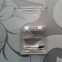 【CW】▦  4 Grids Rectangular Eyeshadow Pigment Palettes Plastic Dispenser Tray Makeup