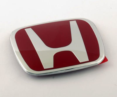 โลโก้ logo Hแดง ติดหน้ารถยนต์ สำหรับ HR-V 2008-2017, CIVIC 2006-2017, City 2008-2017, JAZZ 2014-2017