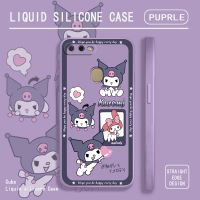 GRLCASE เคส OPPO A57 2022 4G A77 5G A7 A5 A3S A5S A12 A12S A12E สไตล์ Dark การ์ตูน Kuromi รูปแบบซิลิโคนโทรศัพท์กรณี