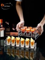 ☍﹍ Creative Wineglass Mini Cup Cocktail Wine Glasses Whiskey Champagne Glass Thick-Bottomed Bullet Cup Straight Cup