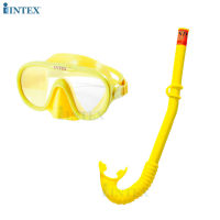 INTEX หน้ากากดำน้ำ สน็อคเกอร์ แว่นตาดำน้ำ Adventurer Swim Snorkel Set รุ่น 55642