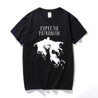 Expecto Patronum T Shirt Dementor Spell Rowling Hermione Ron Cotton Tshirt Camisetas Men Clothes