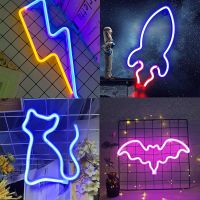 LED Neon Night Light Sign Wall Art Sign Night Lamp Xmas Birthday Gift Wedding Party Wall Hanging Neon Lamp Home Decor