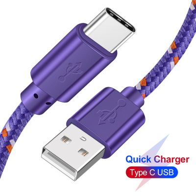 USB Type C Cable for xiaomi redmi k20 pro 1M 2M 3M USB C Mobile Phone Cable Fast Charging Type-C Data Cable for Samsung Huawei Wall Chargers