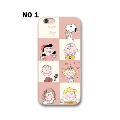 Cute Cartoon Snoopy iPhone 13 14 Pro Max 5s SE2 6s 7 8 Plus X 12 mini 11 Pro Xs Max Xr Soft Cover Silicone Case Couple