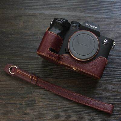 กระเป๋าหนังวัวหนังสัตว์แท้เคสกล่องร่างกายสำหรับ-a1-a7s3-a7s-iii-a7-mark-iv-a7m4-a7r5กล้องเคสโทรศัพท์กันกระแทกกล่องฐานจับ