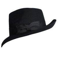 New 100% Woolen Hat Australian Wool 1:1 Michael Jackson Concert Dance Fedoras Classic Black Wide Brim Jazz Gentleman Hats