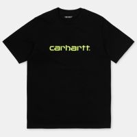 Carhartt Wip Script เสื้อยืดแขนสั้นผ้าฝ้าย 100   สําหรับผู้ชาย