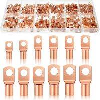 ✒卍 200 copper battery lugs 12 sizes battery cable end eyelet tubular ring terminal connector SC automotive terminals