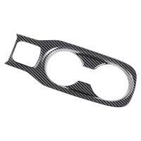 Car Carbon Fiber Center Console Water Cup Holder Decoration Cover Trim Stickers For Toyota Corolla Cross 2021 2022 RHD