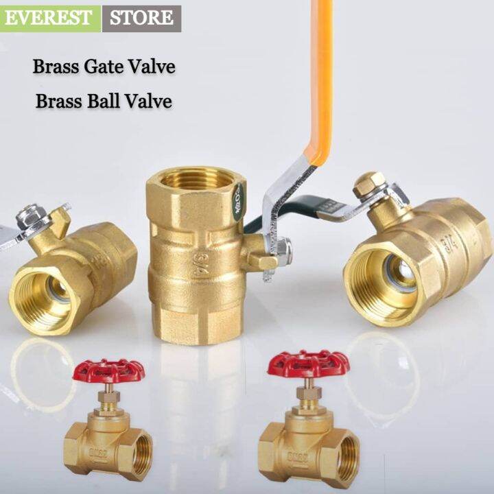 Brass Gate Valve / Ball Valve Water Switch Heavy Duty 1/2 , 3/4 Lazada PH