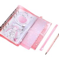 5pcs Planner Accessories Loose-leaf Classification Transparent Storage Folder Notebook