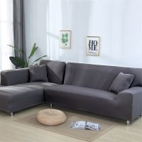 Solid Color Elastic Sofa Covers for Living Room Spandex Chaise Longue Corner Sofa Slipcovers Chair Protector 1/2/3/4 Seater