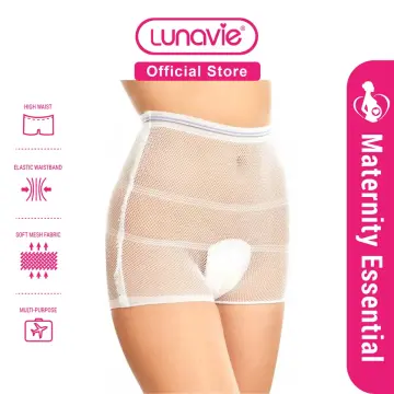 4 pcs Disposable Underpants Women High Absorbent Elastic Breathable Cotton Travel  Underwear for Pregnant or Postpartum