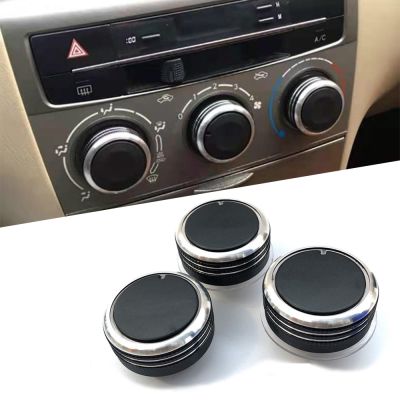 ☊✗☌ Ac Knob Air Conditioning Knobs for Toyota Corolla Before 2016 BYD F3 F3R Car Heat Control Switch Knob Aluminum Alloy Accessories