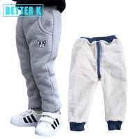 Baby Boys Pants Winter Fashion Cotton Pants Newborn Plus Velvet Thickening Girls Clothes 12M-4T Cotton Warm Boy Pants For Kids