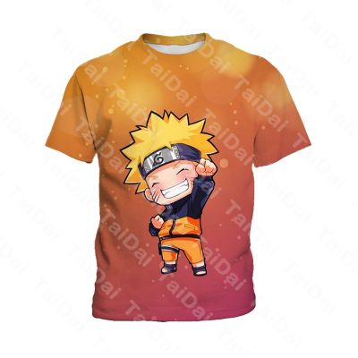 New Naruto Boys Round Neck Short Sleeve Daily Casual T-Shirt Boys Children Toddler Short Sleeve Naruto Printed T-Shirt