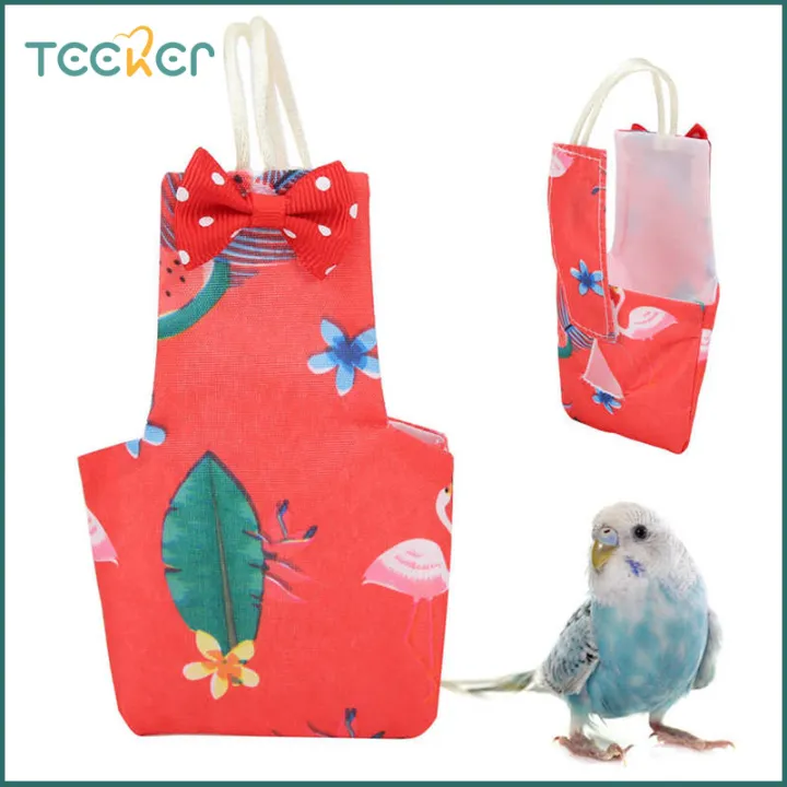 Teeker Pet Bird Diapers Parrot Flight Suits Reusable Washable Waterproof Diaper for Pigeons