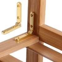 10pcs Wooden Box Hinge Gift Jewelry Case Hinge Wood Box Corner Hardware Bracket Furniture Fittings Folding Support Hinge