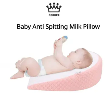 Baby Wedge Pillow Side Sleeping Cushion Anti Spitting Triangle