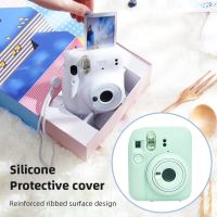 สำหรับ Instax Mini 12ฝาครอบเคสซิลิโคนป้องกันสำหรับกล้องฟิล์ม Fujifilm เปลือกนิ่มกันฝุ่นทันทีสีทึบ