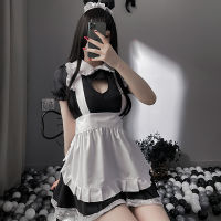 Uniform Temptation Passion Hollow Temptation Maid Costume Role Play Sweet Lace Little Maid Sexy Lingerie Set